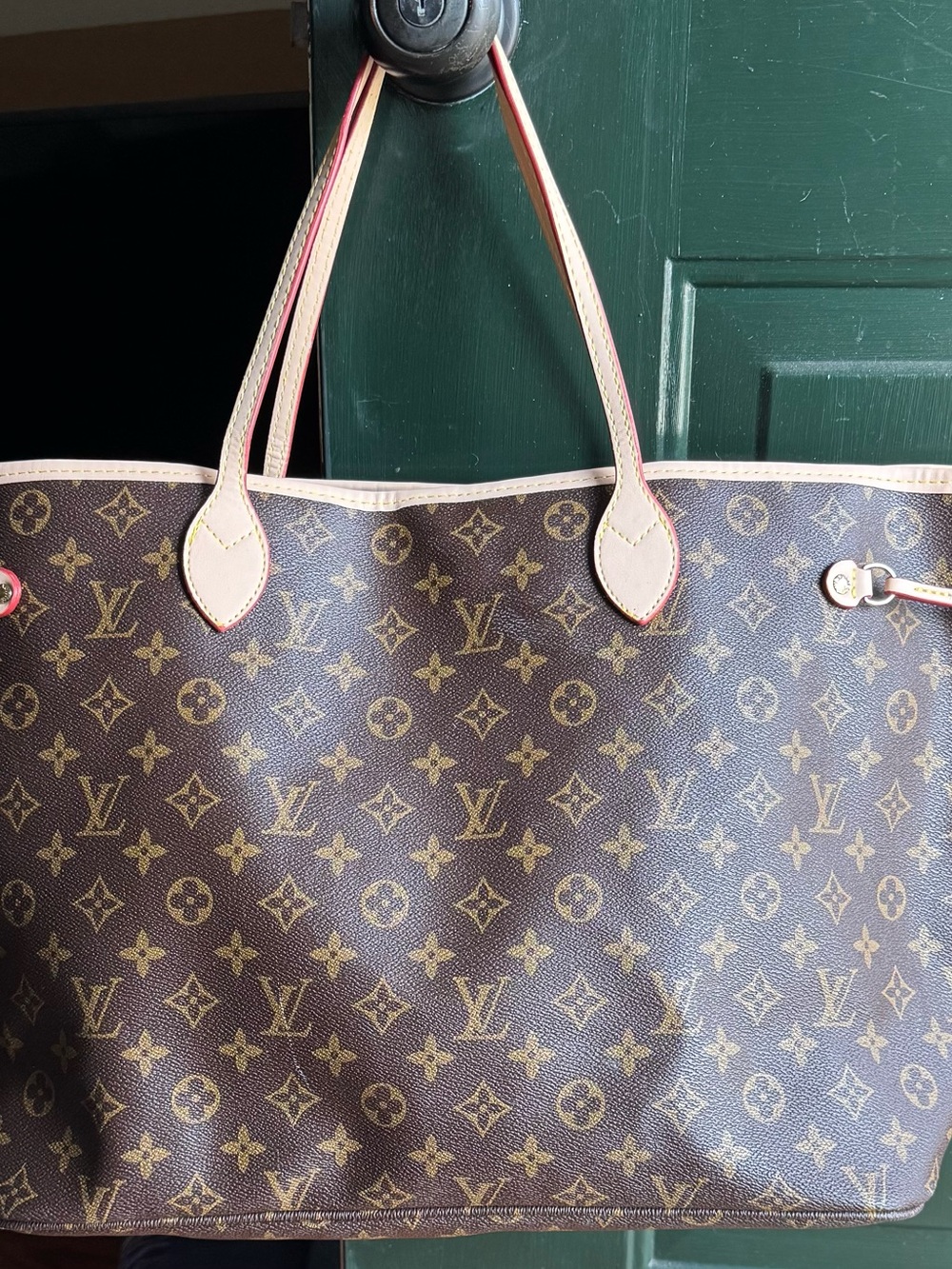Louis Vuitton Monogram Tote with Natural Vachetta Trim